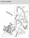 Stihl MS 661 C-M M-Tronic Gasoline Chainsaw Spare Parts